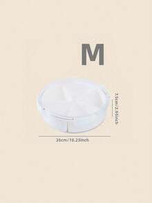 Multi-Grid White Food Storage Box, Simple Square Shaped Food Box For Kitchen,Snack Plate, Dried Fruit Box, Living Room Fruit Plate, Transparent Compartment Fruit And Vegetable Storage Box, Multi-Functional Fresh-Keeping Box - White - View 9