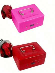 SHEIN Portable Key Safe Box Key Locker Safe Home Shop Steel Safe Money Box Security Cash Box Storage Hidden Coin Money Jewellery