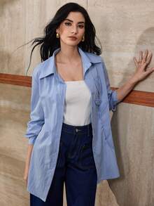 Modelyn Fashionable 3D Floral Casual Women Blouse