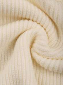 GlowEve Damski sweter casualowy w jednolitym kolorze, jesień/zima - Beżowy - Zobacz 6