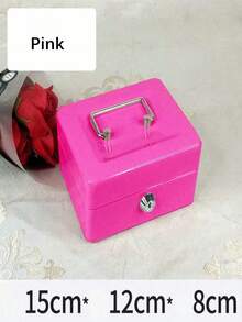 SHEIN Portable Key Safe Box Key Locker Safe Home Shop Steel Safe Money Box Security Cash Box Storage Hidden Coin Money Jewellery