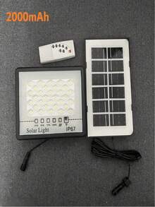 2000mAh/4000mAh/5000mAh太阳能灯户外防水聚光灯太阳能灯遥控太阳能泛光灯墙壁灯庭院灯阳光