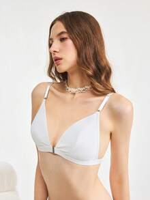 Bonmuse 3件套女士前扣式无钢圈性感文胸 - 彩色 - 查看 9