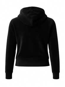 Juicy Couture Women's Full Zip Hoodie Black - màu đen - Xem 5