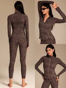 GLOWMODE FeatherFit™ 修身高性能夹克 - 肉桂靈感 - 查看 8