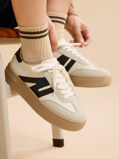 CUCCOO EASI 2025 New Leopard Print Platform Sneakers, Women's Casual Sports Shoes, Popular Thick Sole Shoes For Christmas