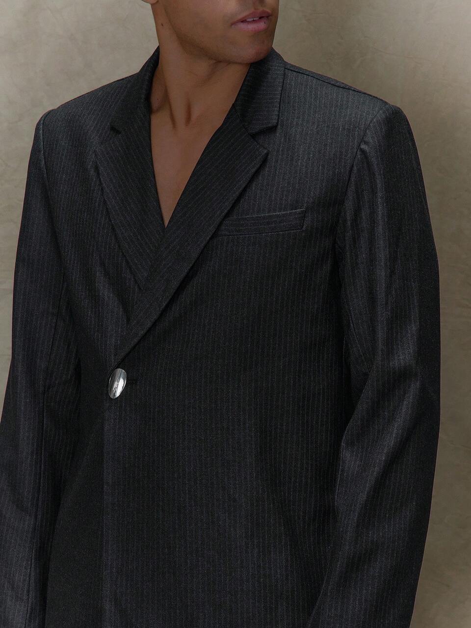 Oversized Tailored Hidden Fastening Blazer Suit Top Only SPRING SUMMER Tailoring Smartwear
