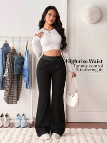 Flexra Women's Plain Simple Daily Wear Flared Jeans - Blue - View 5