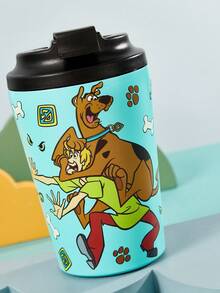 SCOOBY-DOO X SHEIN 12 Oz / 360 Ml  Vacuum Insulation Stainless Steel , Coffee Cup Leak-Proof Cover, Suitable For Hot Drinks / Cold Drinks, Suitable For Most Cup Holders,Gift Ideas - 綠色 - 查看 10