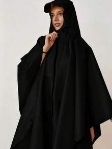 1 Áo mưa toàn thân dày chống thấm nước, áo mưa trùm đầu dài tay, dùng cho các hoạt động thể thao ngoài trời, người lớn đạp xe đi bộ đường dài, đồ đi mưa liền quần thời trang - Nhiều màu - Xem 3