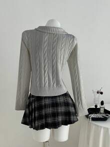 Elamini Women's All-Match Casual Fashionable Sweater With Horse Embroidery Design