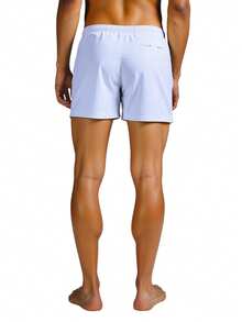 Calvin Klein Men's Swim Shorts Dusky Cornflower - Light Blue - View 2