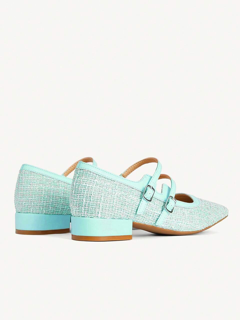 CUCCOO CHICEST Women's Fashionable Versatile Comfortable Slip-On Flat Shoes With Double Buckle For Christmas
