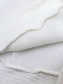 Manfinity ZONE917 Men's Street Hip Hop Vampire Teeth Print Loose Cropped Drop Shoulder Hoodie Hoodie With Fangs White Graphic Hoodie Vampire Fangs Hoodie