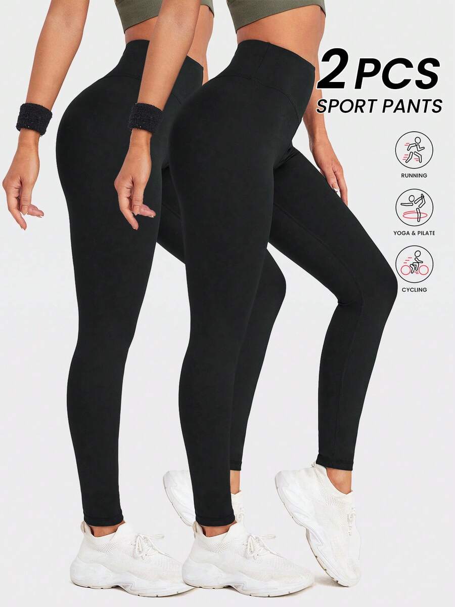 Easithlete Quần legging bó cạp cao liền mạch dành cho nữ - Quần legging mềm mại, thoáng khí, co giãn 4 chiều, nhanh khô, dùng để chạy bộ, đạp xe, tập yoga, bóng chày, tập thể dục thường ngày - màu đen - Xem 1