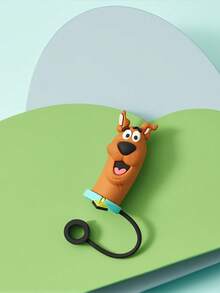 SCOOBY-DOO X SHEIN 1 Pcs Dust-Proof Reusable Straw Cap, Suitable For Straws With A Diameter Of 6-8 Mm,Gift Ideas - 棕色 - 查看 6