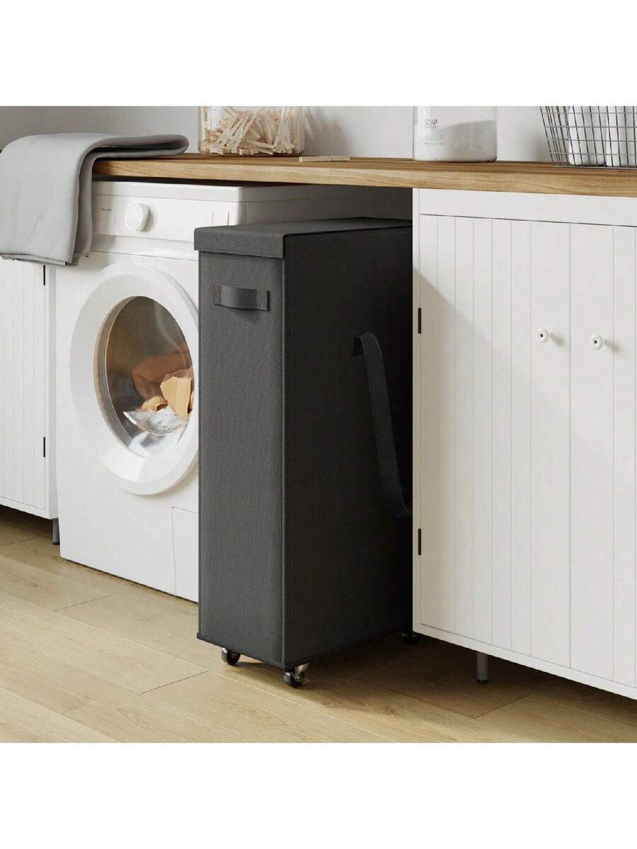 Foldable Laundry Basket With Lid, Dirty Clothes Hamper Set - 65L Capacity, Slim Design Collapsible Laundry Basket - Casual Style Polyester Fabric - Suitable For Various Room Types - 2 Sizes Available - Perfect Gift For Families, College Students And Apartment Residents