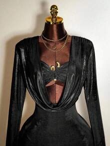 Mistrie Sexy Slim Fit Long Sleeved Bodycon Dress