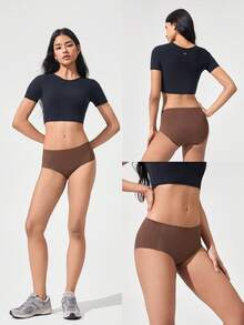 GLOWMODE 3条装 经期安全防水不吸收型速干防漏中腰三角内裤 适用于月经期、产后、日常活动、休闲、工作场合 - 肉桂靈感 - 查看 9