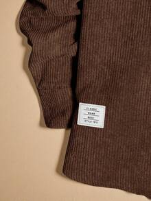 Manfinity VCAY 2件套男士宽松针织休闲长袖夹克和裤子套装 - 彩色 - 查看 4