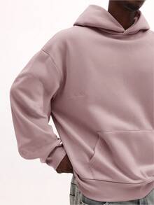 SUMWON 印花连帽套头衫，背面印有皇冠图案 - 淺粉色 - 查看 5