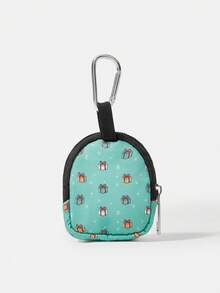 We Bare Bears X SHEIN 带按扣和拉链口袋的零钱包，多功能小袋，零钱收纳钱包，男女皆宜 - 卡通 - 查看 5