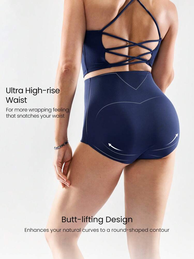 1 Pack Sculpt Fit High-Rise Waist Smoothing Effect Coverage Underwear Daily Casual