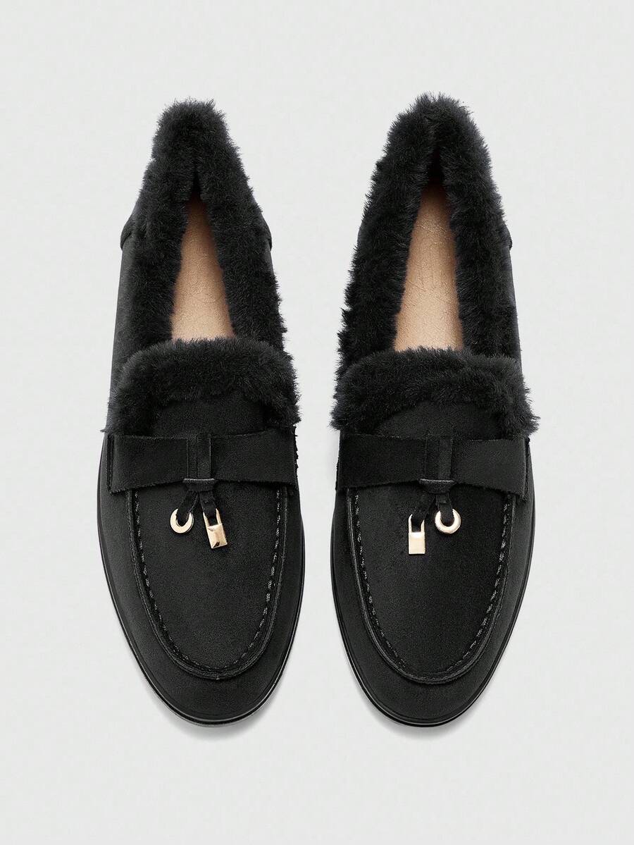 CUCCOO BIZCHIC 女式休闲一脚蹬平底运动鞋 - 黑色 - 查看 1