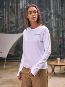 In My Nature Women's Round Neck Raglan Sleeve Casual Loose Versatile Outdoor T-Shirt