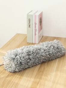 1pc Microfiber Duster, Extendable Feather Duster (Stainless Steel) 25 To 56 Inches, Reusable Bendable Dusters, Washable Dusters For Cleaning Ceiling Fan, High Ceiling, Blinds, Furniture, Cars - Grey - View 3