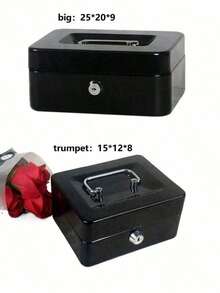 SHEIN Portable Key Safe Box Key Locker Safe Home Shop Steel Safe Money Box Security Cash Box Storage Hidden Coin Money Jewellery