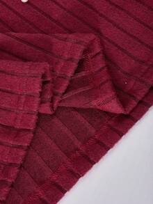 SHEIN ChillGRL Teens' Casual Patchwork Solid Color Long Sleeve Short Dress, Suitable For School, Commuting, Outing, Can Be Paired With Jackets, Coats, Windbreakers