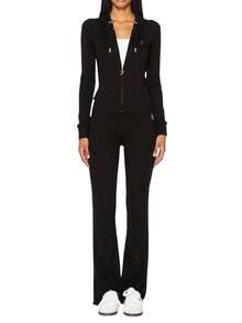 Juicy Couture Women's Full Zip Sweatshirt Black - Black - View 4