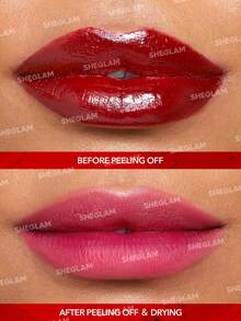 SHEGLAM Peel Talk Lip Tint-Celeb Crush Long-Lasting Waterproof Liquid Lipstick Peel Off Lip Stain High Pigment Tattoo Tint Lip Tint Henna Brand Beauty Makeup Face Paint Cosmetic For Women Girls Perfect For Fall Winter Ideal For Y2K Fancy Fashion Suitable For Birthday Christmas Present Party Ready Best Color