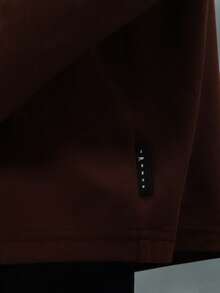 PLAYBOY X SUMWON Crop Fit Boxy Fit Crew Neck Short Sleeve Cotton Tee With Large Back Graphic Print Casual Streetwear Essential - Brown - View 6