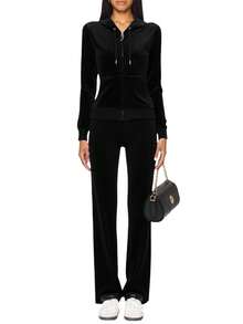 Juicy Couture Women's Full Zip Hoodie Black - màu đen - Xem 3