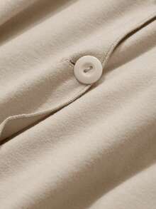 DAZY 女士翻领长袖纽扣衬衫和长裤简约针织舒适家居服套装，舒适休闲装，秋冬服装