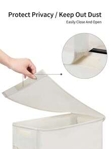 Foldable Laundry Basket With Lid, Dirty Clothes Hamper Set - 65L Capacity, Slim Design Collapsible Laundry Basket - Casual Style Polyester Fabric - Suitable For Various Room Types - 2 Sizes Available - Perfect Gift For Families, College Students And Apartment Residents