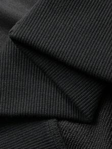 FRIFUL Damen Slogan Muster Off-Shoulder Langarm Lässiges Lose T-Shirt