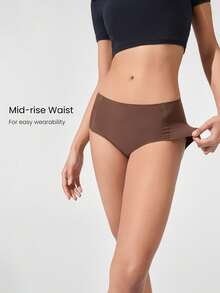 GLOWMODE 3条装 经期安全防水不吸收型速干防漏中腰三角内裤 适用于月经期、产后、日常活动、休闲、工作场合 - 肉桂靈感 - 查看 4