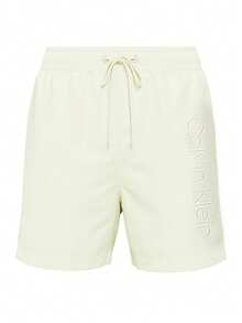 Calvin Klein 男士纯色抽绳腰泳裤沙滩短裤 - Light Green - 查看 4