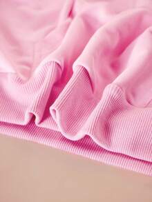 My Little Pony X SHEIN 女士休闲可爱马匹印花卫衣，秋季粉色卫衣，可爱卫衣，图案卫衣，卡通卫衣 - 粉色 - 查看 7