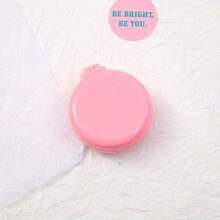 5件套圆形迷你气垫梳，迷你便携美发梳，可折叠带化妆镜，适合旅行、居家、外出使用，颜色随机，发夹，发饰 - 彩色 - 查看 10