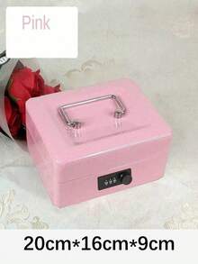 SHEIN Portable Key Safe Box Key Locker Safe Home Shop Steel Safe Money Box Security Cash Box Storage Hidden Coin Money Jewellery