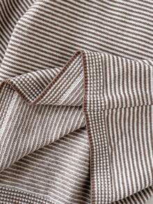 SHEIN Áo len dệt kim cổ sọc tay raglan màu trơn cho bé trai - Màu Khaki - Xem 7