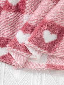 SHEIN Elladie kids 女童休闲罗纹上衣、裤子和背心三件套 - 粉色 - 查看 8