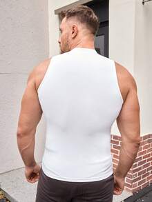 Manfinity VCAY Young Men's Knitted Fashion Daily Casual Slim Fit Sleeveless Tank Top, School - Multicolor - View 3