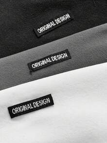 SWAVVY Áo thun nam tay dài cổ tròn in chữ đơn giản, rộng rãi - Nhiều màu - Xem 6