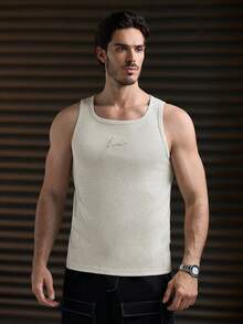 Manfinity VCAY 3pcs/Set Men's Casual Knitted Loose Sleeveless Tank Top, Daily Wear For Young Adults - Black - View 3