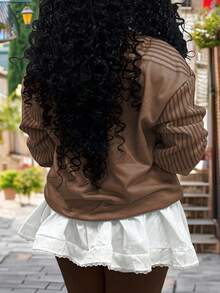 Rovax Bendíceme, protégeme Señora María Sudadera de otoño e invierno - Marrón - Ver 2